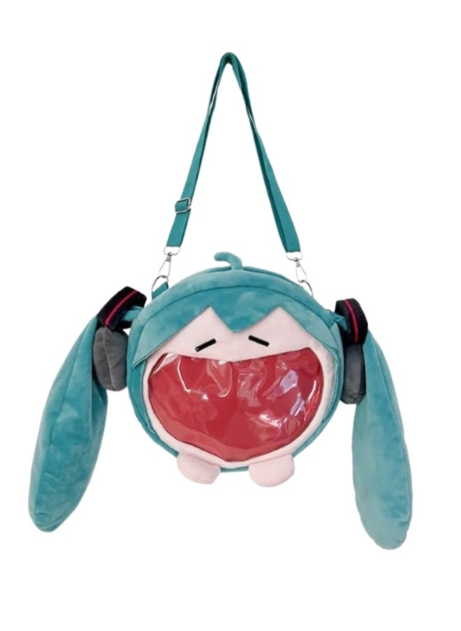 Kawaii Anime Hatsune Miku Q Version Kawaii Plush Bag  - Image 1