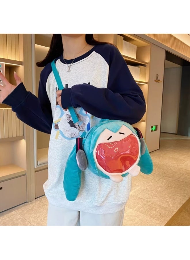 Kawaii Anime Hatsune Miku Q Version Kawaii Plush Bag  - Image 3