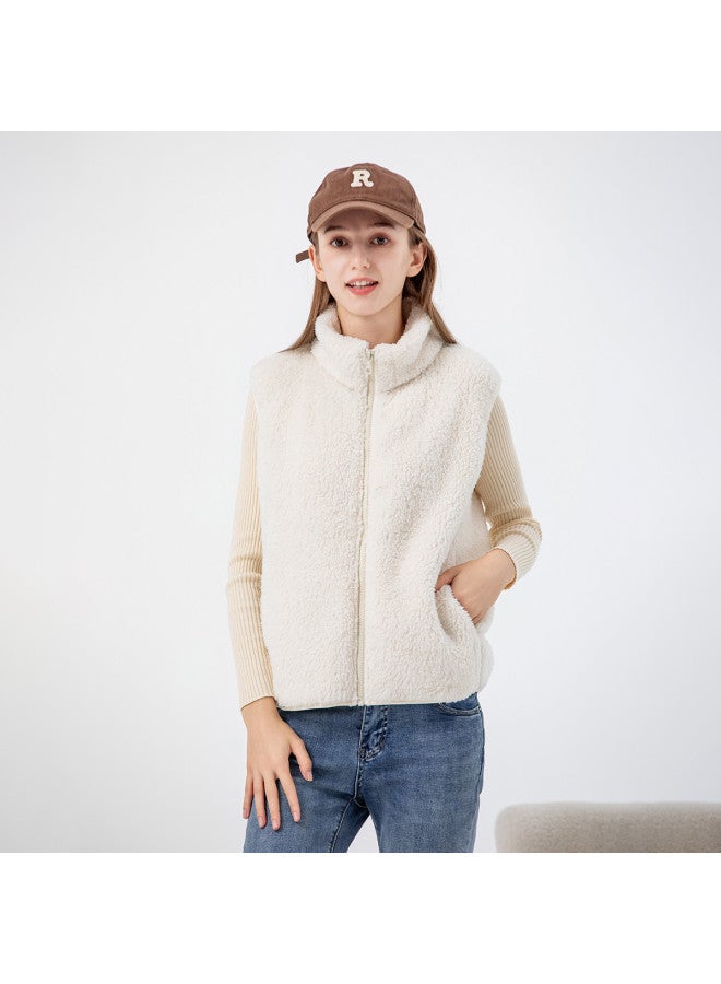 Flying in the snow Women's Autumn/winter Fashion Vest, Soft Touch, Casual Series, Home Wear, Warm, Zipper Style - Image 2