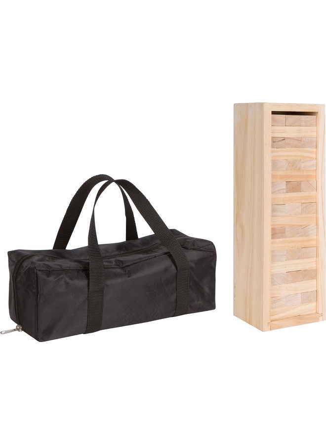 Trademark Innovations Trademark Innovations 12" Wooden Stacking Puzzle Game with Wood Box & Carry Case (54-Piece)  - Image 1