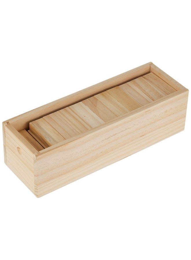 Trademark Innovations Trademark Innovations 12" Wooden Stacking Puzzle Game with Wood Box & Carry Case (54-Piece)  - Image 4