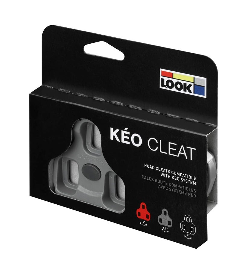 LOOK Cycle - كليدات KEO للدراجات - سطح مضاد للانزلاق - وزن منخفض، حجم مدمج - حرية زاوية 4.5° - لون رمادي - Image 3