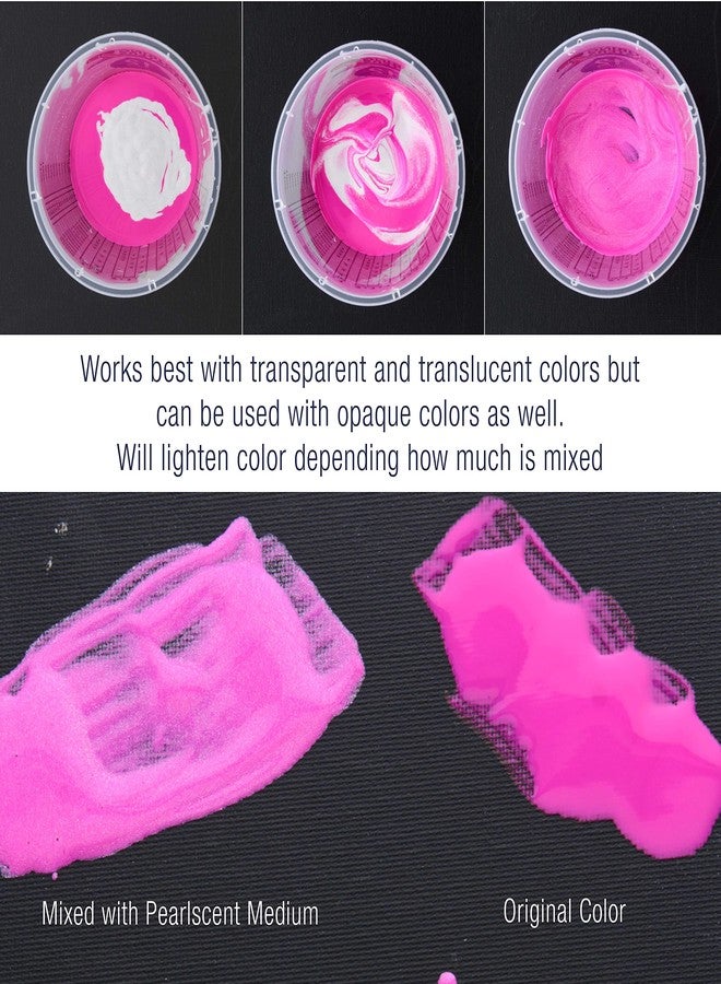 Pouring Masters 16 Oz (Pint) Acrylic Pearlescent Effects Medium - Creates Pearl Iridescent Metallic Shimmer for Fluid Art & Acrylic Painting - Image 4