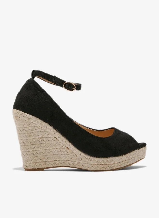 ELLA Peep Toe Wedge Sandal