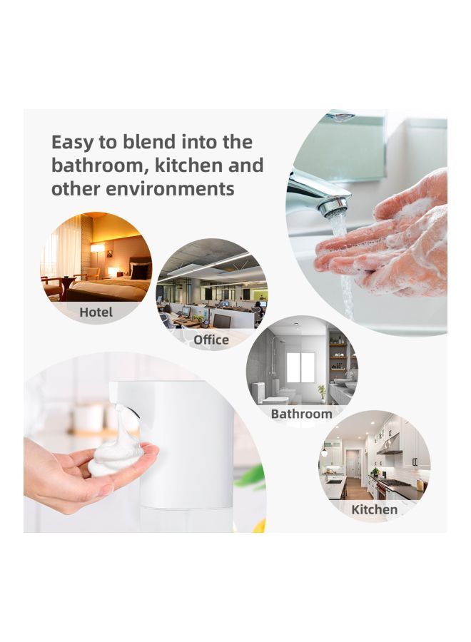 NIBEMINENT Automatic Foam Soap Dispenser White 21x8x11centimeter - Image 3