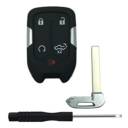 TALKMOON Replacement Keyless Entry Remote Key Fob Shell Case for 2022 2021 2020 2019 Chevy Silverado and GMC Sierra 1500 2500HD 3500HD Car Key Fob Cover (5 Button-C) - Image 2
