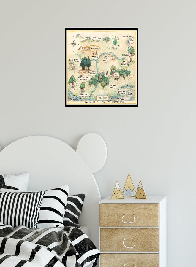 BigWig Prints Hundred Acre Wood Map Vintage Poster, Classic Pooh Nursery Poster, Hundred Acre Wood Nursery Decor - Unframed (8x10) - Image 3