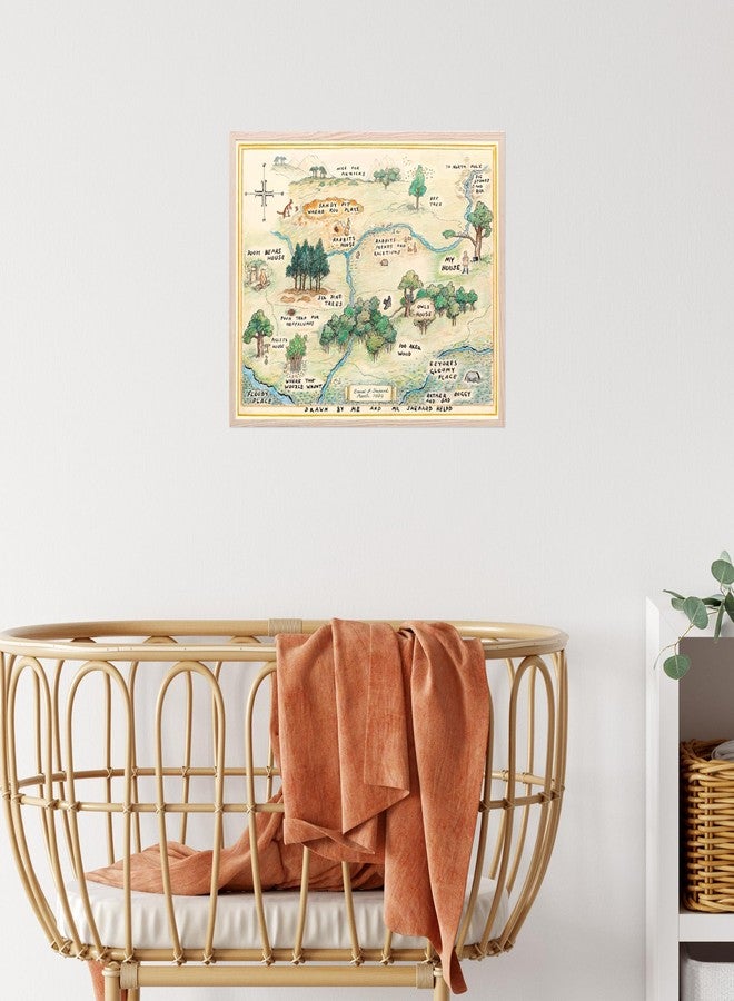 BigWig Prints Hundred Acre Wood Map Vintage Poster, Classic Pooh Nursery Poster, Hundred Acre Wood Nursery Decor - Unframed (8x10) - Image 2