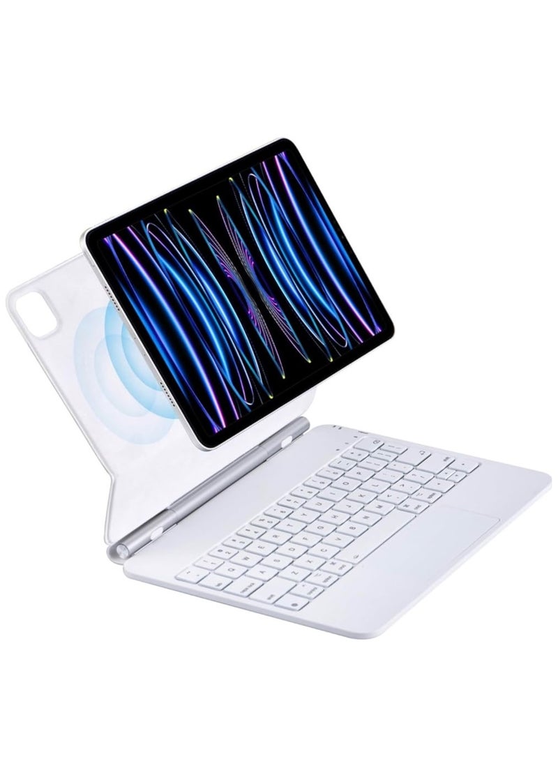 Arabi Magic Keyboard for iPad Air 11 inch(M3/M2) 2025/2024,iPad Air 5th 10.9 Inch (2022)/Air 4th 10.9 Inch (2020) iPad Pro 11 inch (2022/2021/2020/2018) with Magnetic Back Cover, Smart Trackpad Back - Image 2