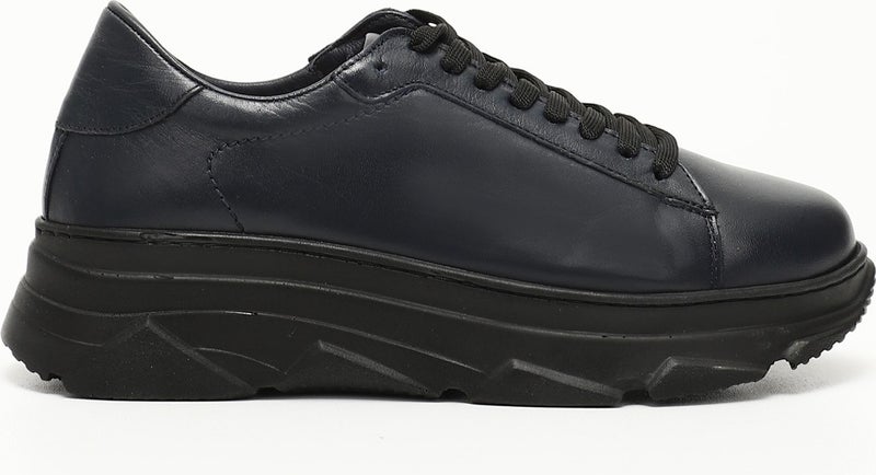 Gönderi(r) Gön Genuine Leather Round Toe Wedge Sole Lace-Up Women's Sneaker 24166  - Image 1