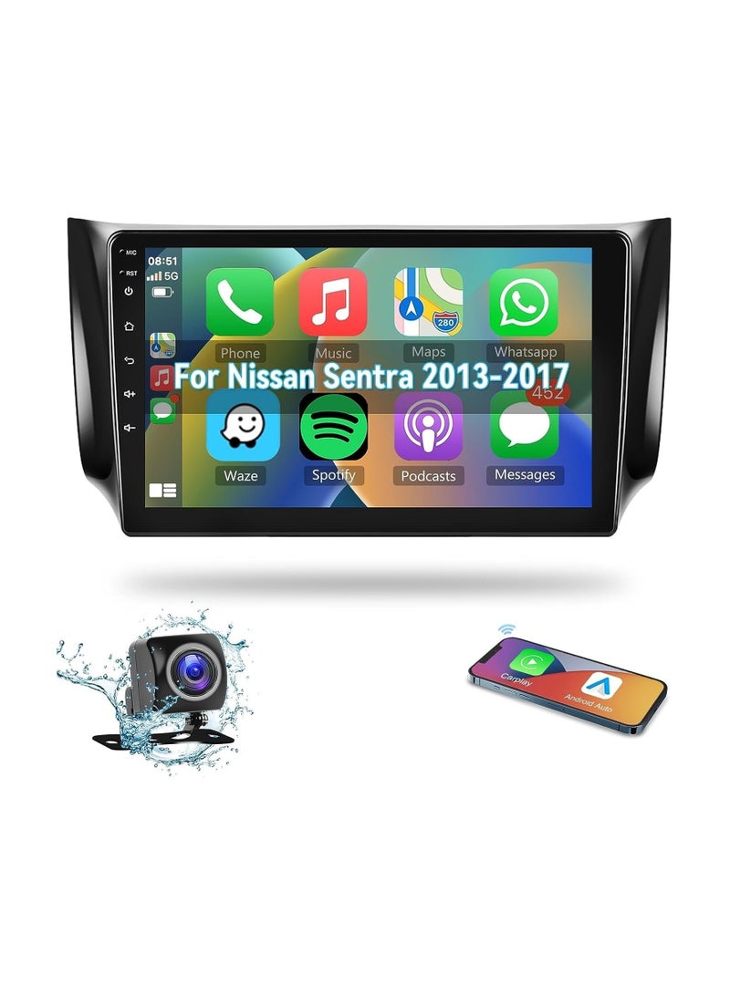SHEZA STAR Android Car Stereo for Nissan Sentra 2013 2014 2015 2016 2017 1GB RAM 32GB ROM 10 Inch  MirrorLink WiFi BT, IPS Touch Screen with Backup Camera Included - Image 1