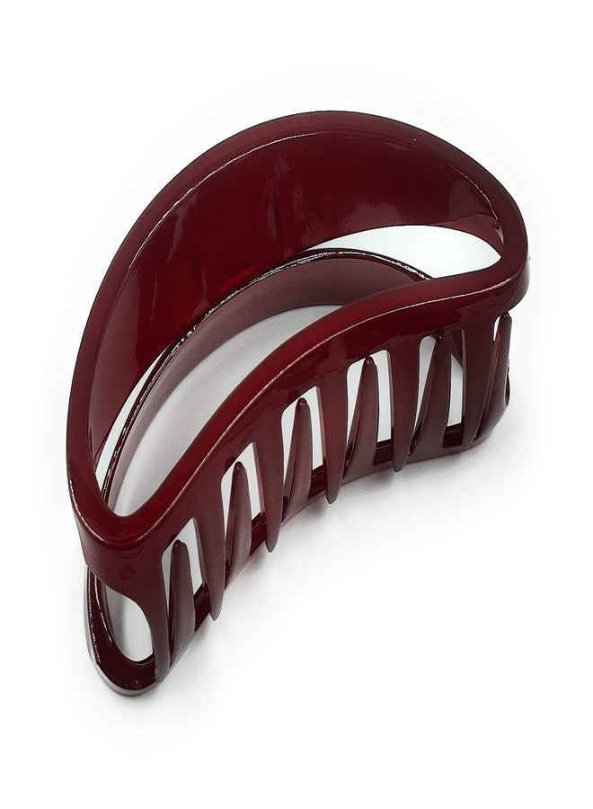 Fairytale Maroon,Pink Resin Plastic D Shape Big Hair Clutcher Clip/Claw For Girl/Women .Size 4 inches Approx. (Set Of 2). - Image 4