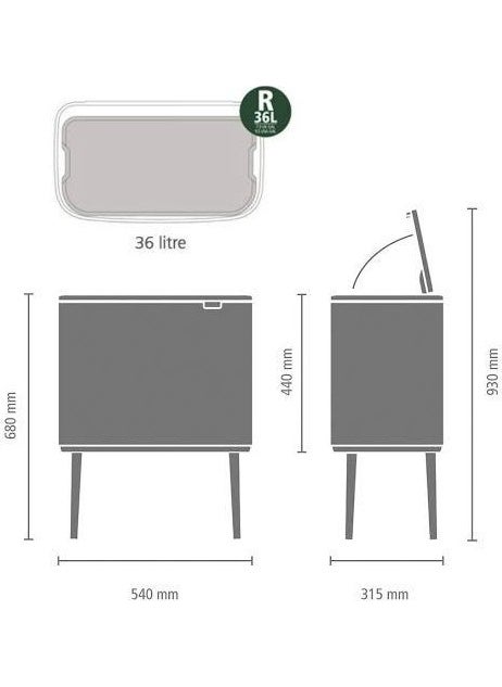 Bo Touch Touch Lid Trash Can Platinum 36 lt - pzsku/ZFFA8D18FD467EFDC1757Z/45/_/1739802769/88af933d-2486-47fe-b3a7-1d071a381735