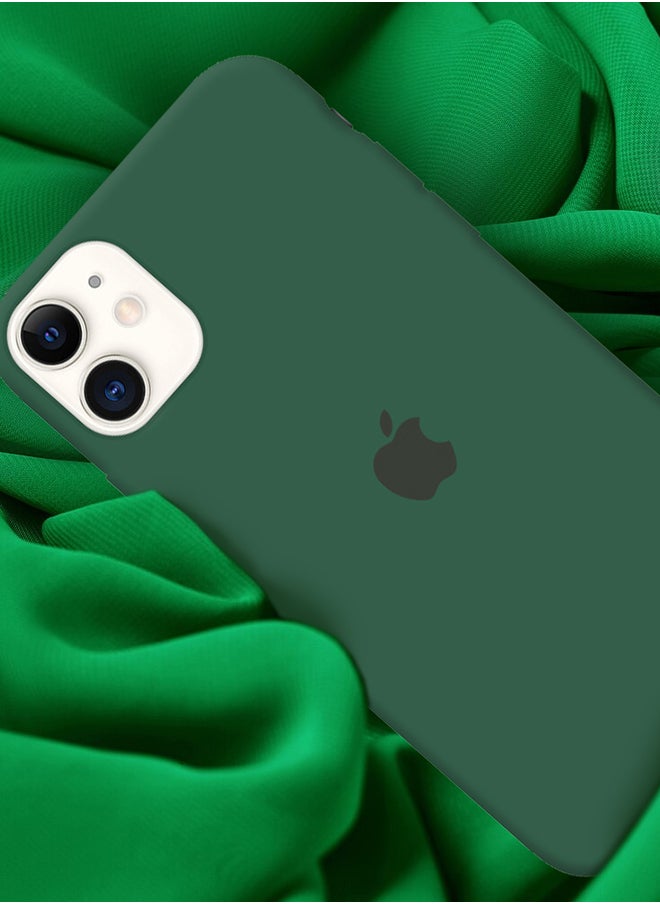 CATANES - iPhone 11 Case Slim Silicone Case Soft Anti-Scratch Full Body Shockproof Protective Case Cover Green - Image 1