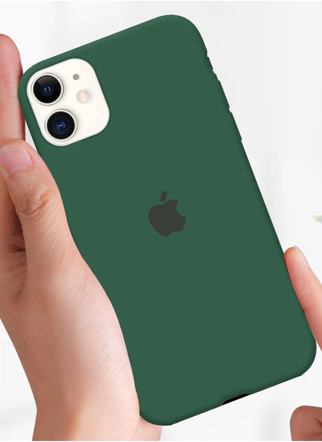 CATANES - iPhone 11 Case Slim Silicone Case Soft Anti-Scratch Full Body Shockproof Protective Case Cover Green - Image 1
