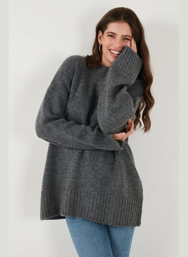 Lela Lela Regular Fit Crew Neck Basic 2-Pack Knitwear Sweater Women's SWEATER 4616213S2