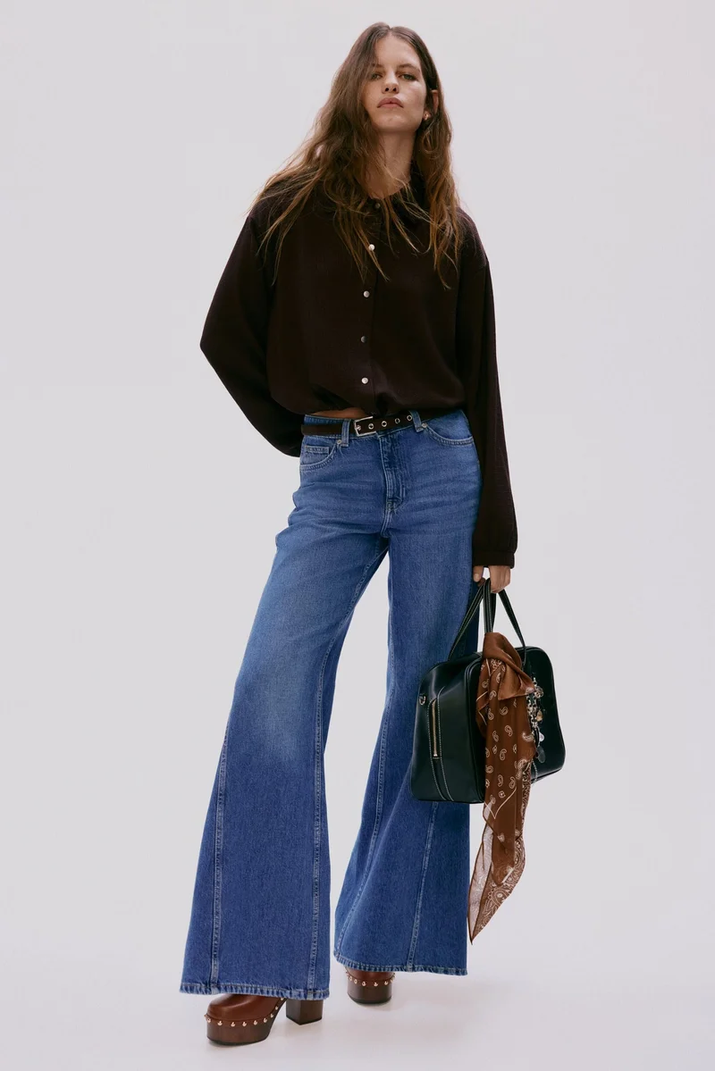 اتش اند ام جاكيت من الجيرسيه المنقوش