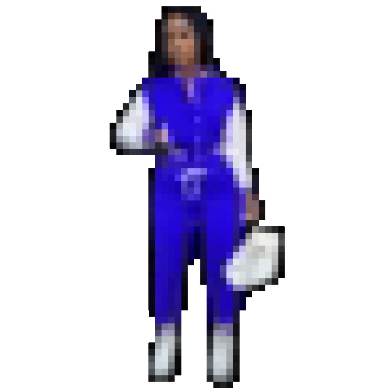 Baseball Jacket  Pants Set Womens Sports Suit Blue 