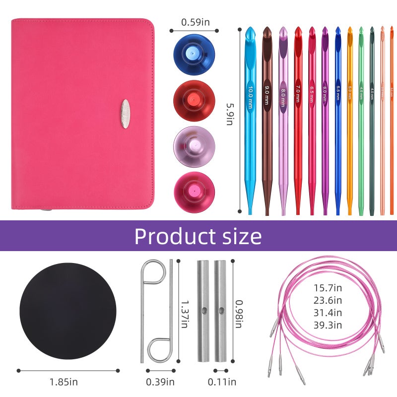 tunisian crochet hooks set - Image 2