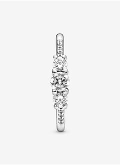 PANDORA Clear Three-Stone Ring, Size 48  - Image 5