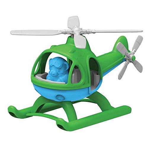 Green Toys طائرة هليكوبتر من الألعاب الخضراء، أخضر/أزرق - Image 1