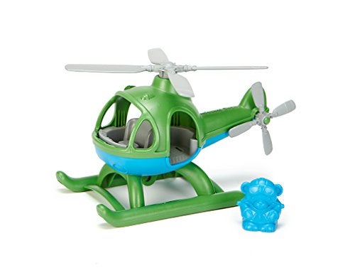 Green Toys طائرة هليكوبتر من الألعاب الخضراء، أخضر/أزرق - Image 2
