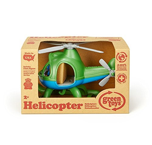 Green Toys طائرة هليكوبتر من الألعاب الخضراء، أخضر/أزرق - Image 3