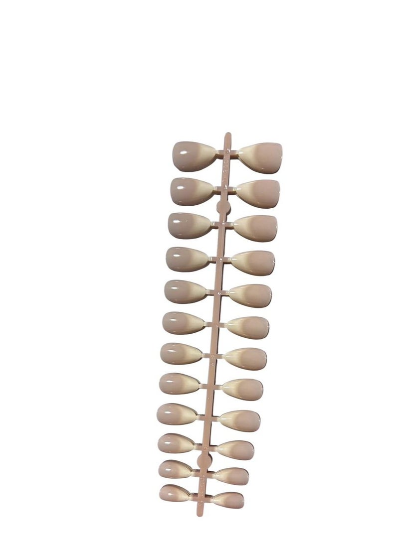 Colored artificial nails, 72 pieces, 3 shades - Image 2