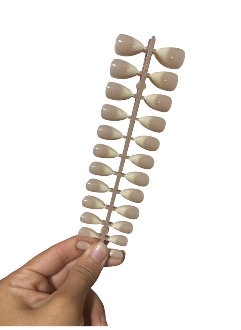 Colored artificial nails, 72 pieces, 3 shades - Image 4