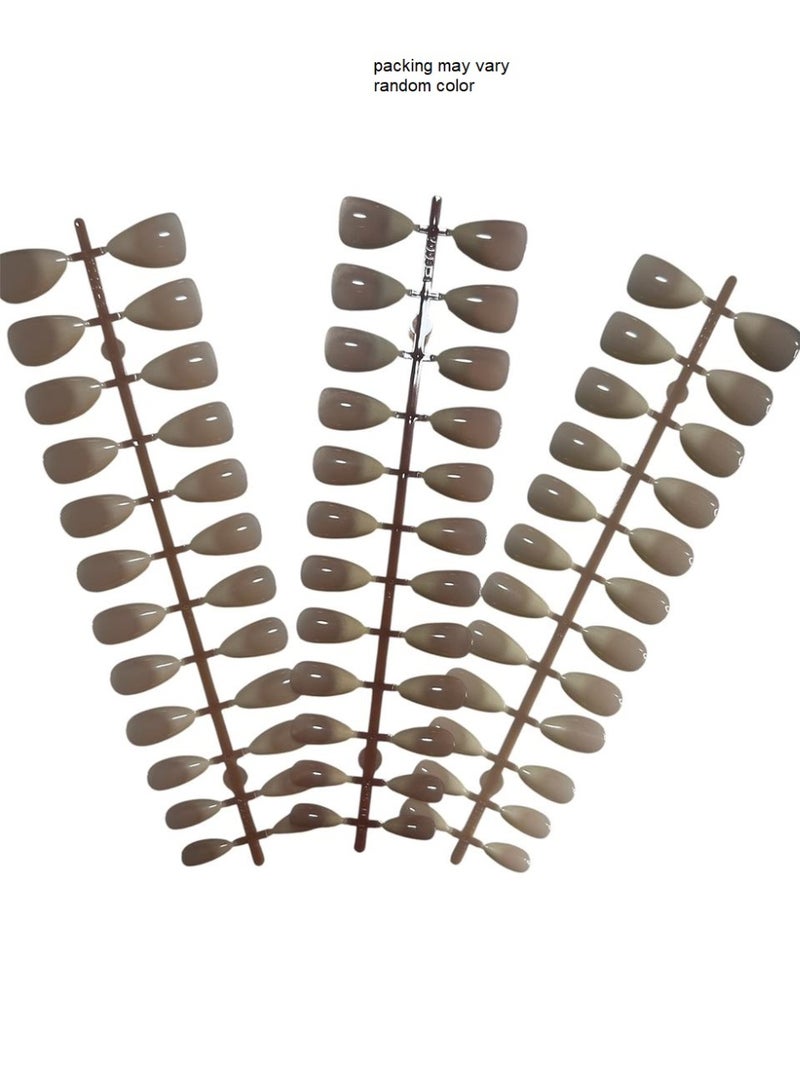 Colored artificial nails, 72 pieces, 3 shades - Image 1