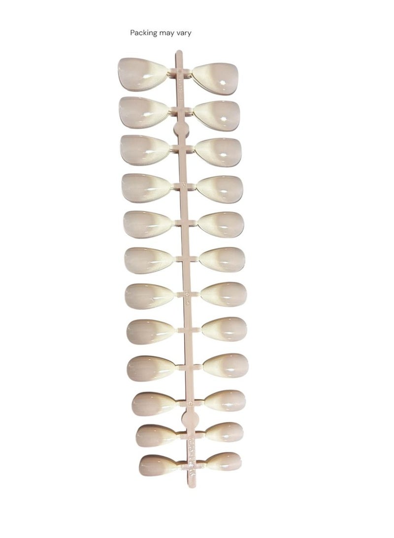 Colored artificial nails, 72 pieces, 3 shades - Image 3