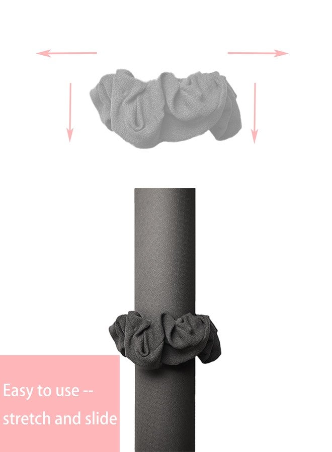 Mirmire Yoga Mat Scrunchie - Holds Your Yoga Mat in Style - Durable & Luxurious Fabric - Fits All Standard Yoga Mats Green - Image 2