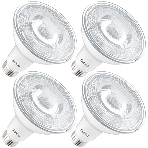 Sunco Lighting Sunco LED PAR30 Dusk to Dawn Light Bulb for Outside Porch, Patio, Backyard, 11W=75W, 850 LM, 5000K Daylight , Non-Dimmable, Photocell Sensor, UL 4 Pack. - Image 1