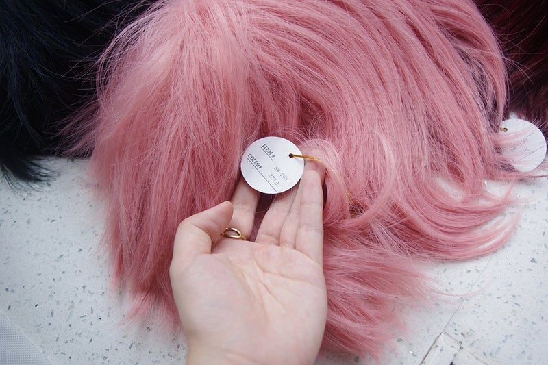 LABEAUTÉ Anime Short Pink Cosplay Wigs With Bangs Unisex Spiky Fluffy Heat Resistant Wig Hair for Party and Halloween for Gift + Free Cap - Image 3