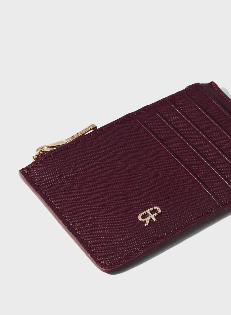 PARFOIS Logo Detailed Zip Over Wallet