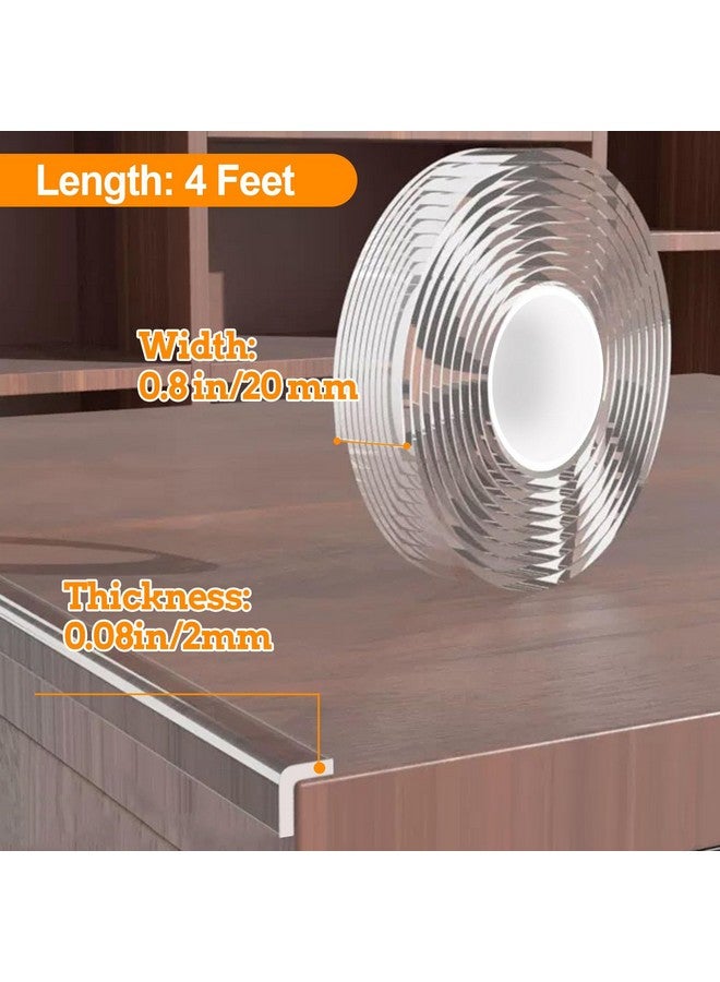 CHENYA 4 FT Corner Protectors Baby Proofing, Clear Edge Protector Strip, Soft Corner Protectors for Kids, Baby Child Safety Tables Corner Guards for Furniture Against Sharp Corners for Cabinets, Tables - Image 2