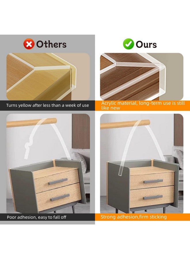 CHENYA 4 FT Corner Protectors Baby Proofing, Clear Edge Protector Strip, Soft Corner Protectors for Kids, Baby Child Safety Tables Corner Guards for Furniture Against Sharp Corners for Cabinets, Tables - Image 5