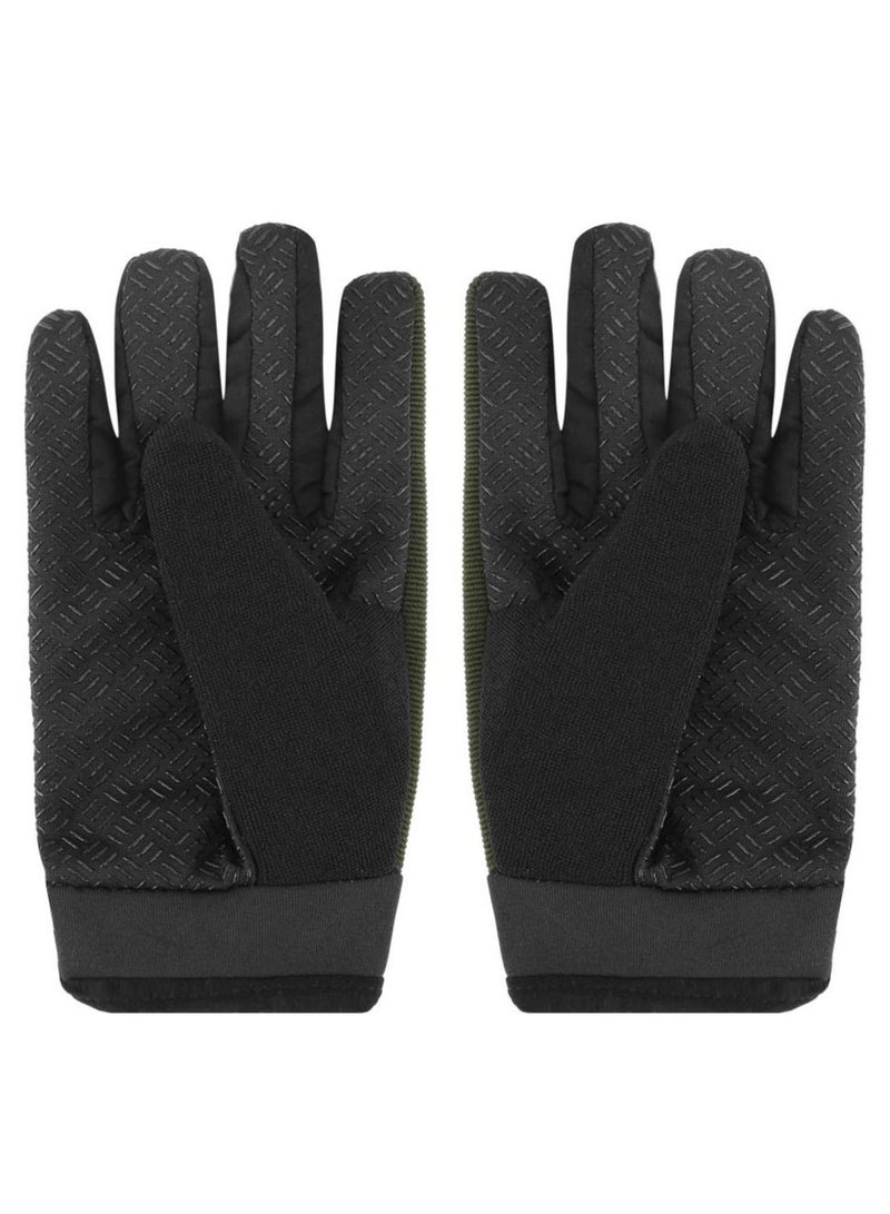 Y&D SYOSI Kids Cycling Gloves, Fishing Gloves Boys Sport Climbing Breathable Anti Slip Full Finger for Outdoor Sports (Green) - Image 3