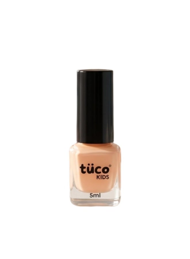 Tuco® Kids Water Based Safe Nail Polish for girls | Easy to Peel Off, Non Toxic, Natural & Safe for Kids | Play Safe with Chemical Free Nails for Daughters | Pack of 1x5ml | Orange - Image 1