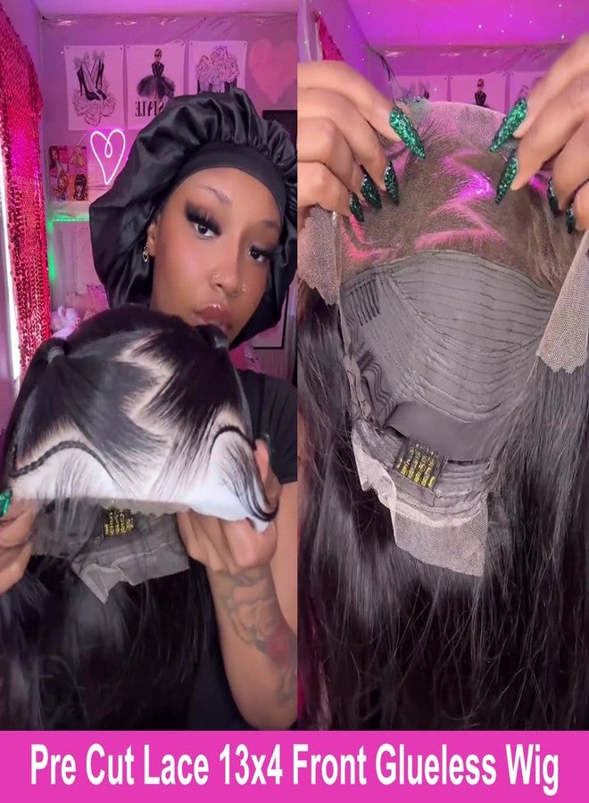 سوبر نوفا باروكة شعر بشري قصيرة من سوبر نوفا بدون غراء، مقاس 13×4، باروكة أمامية مضفرة من الدانتيل للنساء ذوات البشرة السمراء، باروكة شعر بشري مستقيمة بدون غراء، مسبقة القطع من الدانتيل، كثافة 200 (10 بوصات) - Image 3