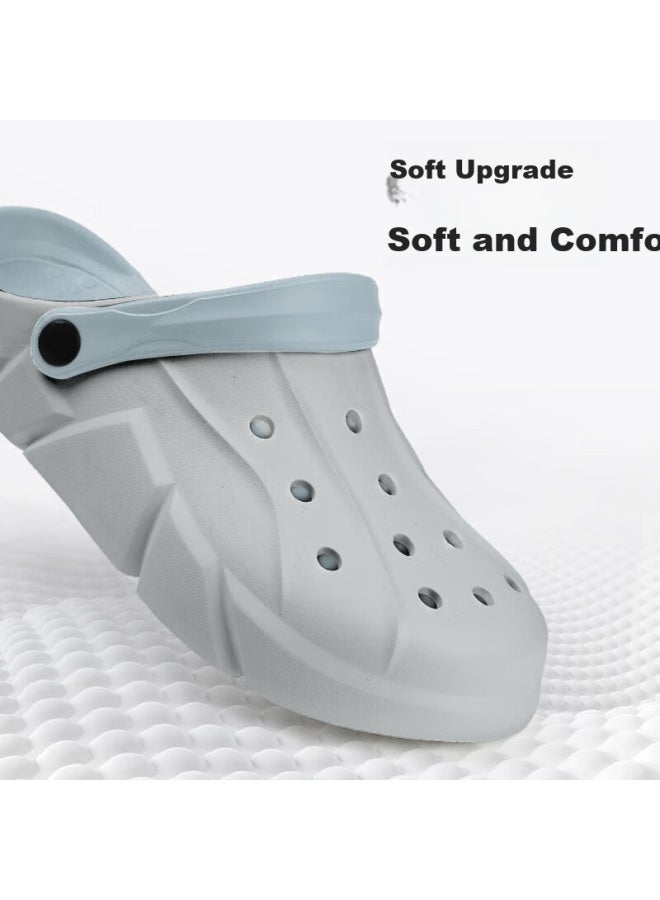 Footoppo Thick-soled Perforated Shoes For Men, Summer Outdoor Beach Slippers, Comfortable Cushioning Sandals For Men, Non-slip And Odor-resistant Bubble Sandals - Image 4