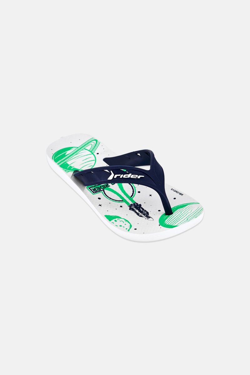 RIDER Kids Boy Street Joy Dedo Slip On Slippers, Multicolor - Image 1