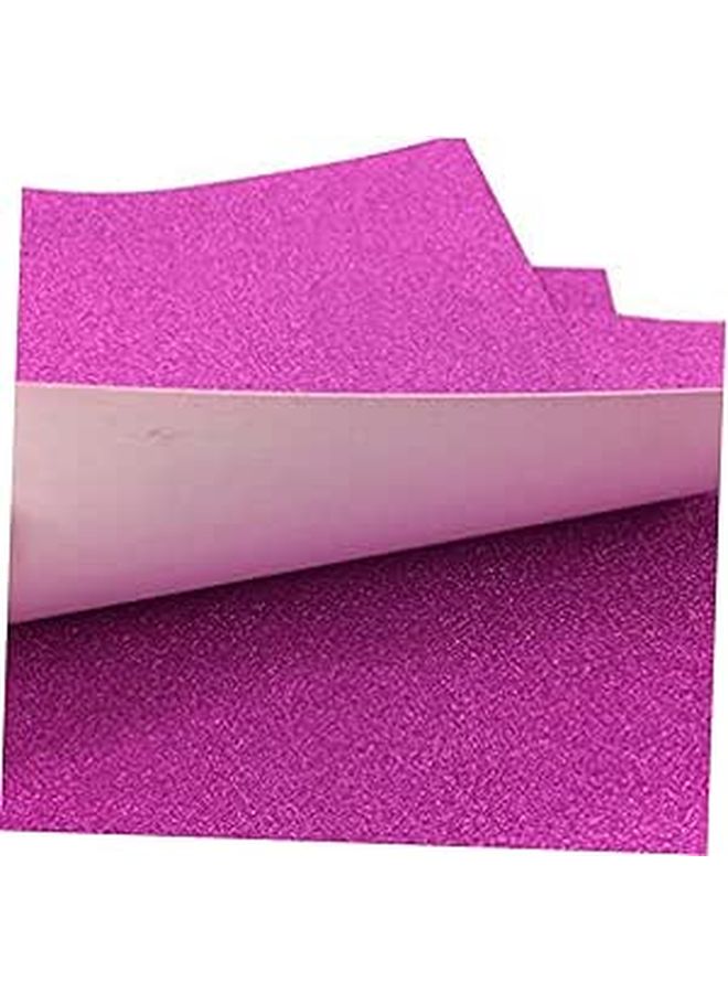 Rose Red Glitter Cardstock 10 Sheets for Scrapbooking Cards Crafting Easy Cut Punch - Image 1