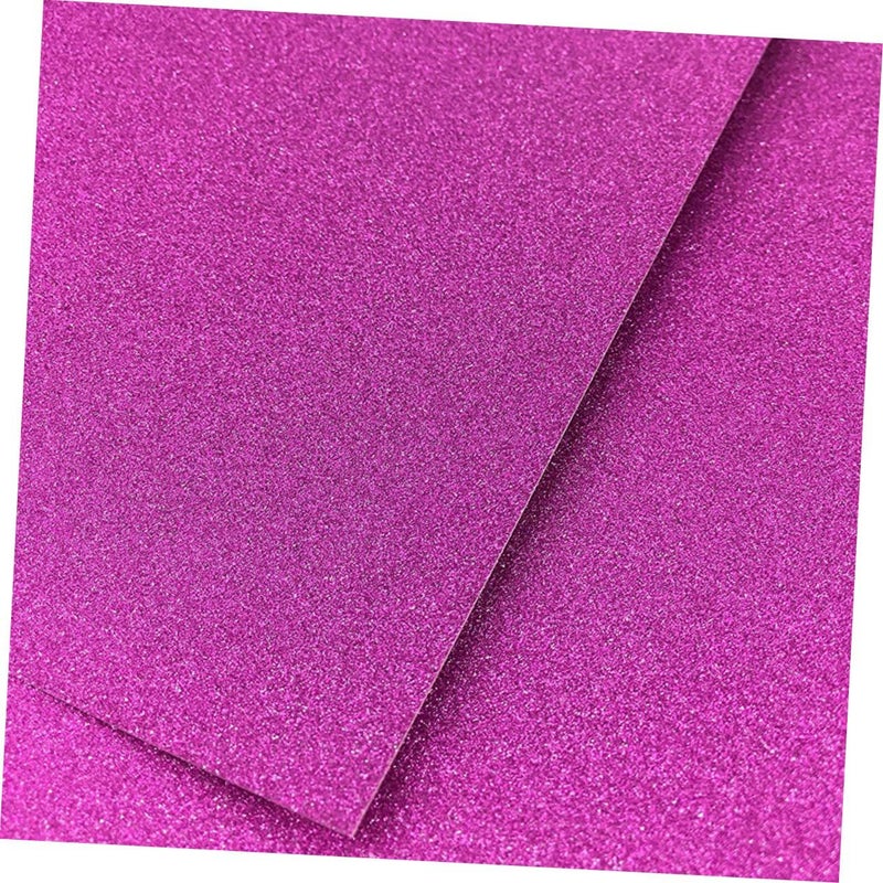 Rose Red Glitter Cardstock 10 Sheets for Scrapbooking Cards Crafting Easy Cut Punch - Image 3