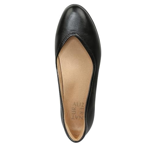 Naturalizer Women's Vivienne Ballet Flat Black Leather 9 W - Image 5