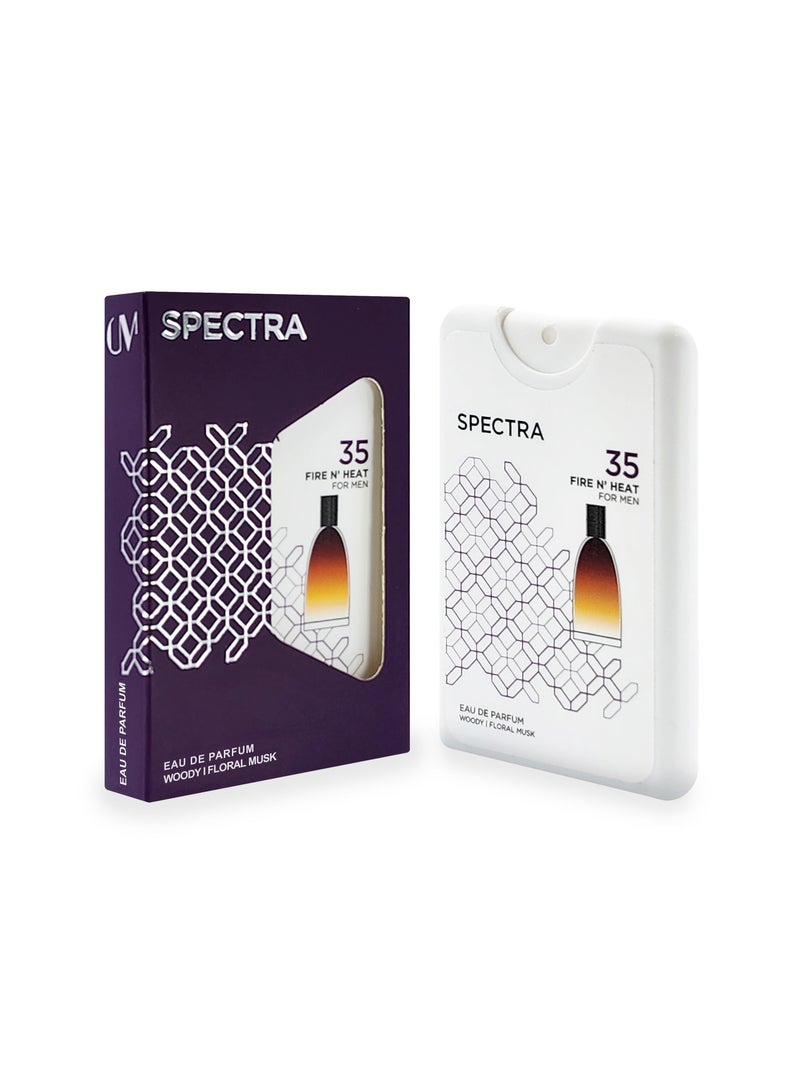 Spectra Pocket 035 Fire N’ Heat Eau De Parfum For Men - 18ml - Image 1