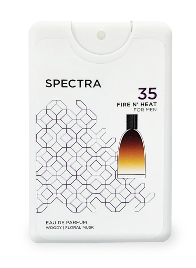 Spectra Pocket 035 Fire N’ Heat Eau De Parfum For Men - 18ml - Image 2