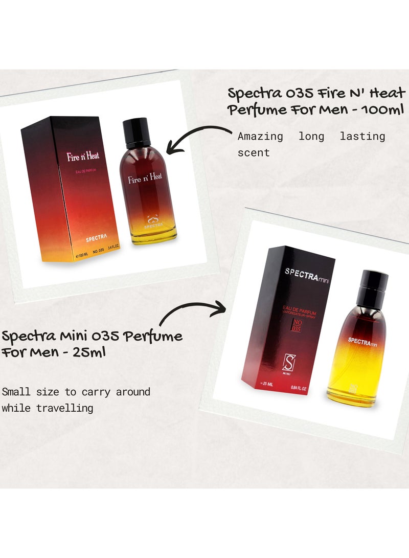 Spectra Pocket 035 Fire N’ Heat Eau De Parfum For Men - 18ml - Image 4