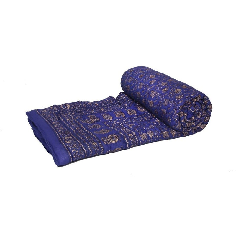 SAMRADHI Traditional Famous Jaipuri Beautiful Floral Print in Multi Colour Jaipuri Rajai/Razai/Quilt Single/Single Bed Quilt/Comforter/AC Quilt/AC Comforter - Image 1