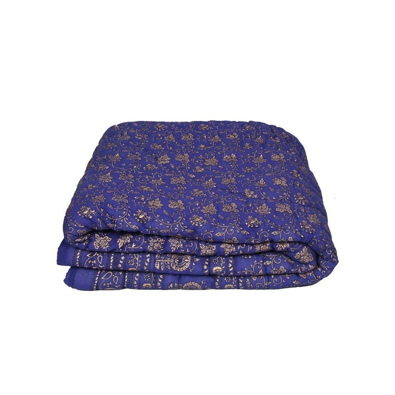 SAMRADHI Traditional Famous Jaipuri Beautiful Floral Print in Multi Colour Jaipuri Rajai/Razai/Quilt Single/Single Bed Quilt/Comforter/AC Quilt/AC Comforter - Image 2